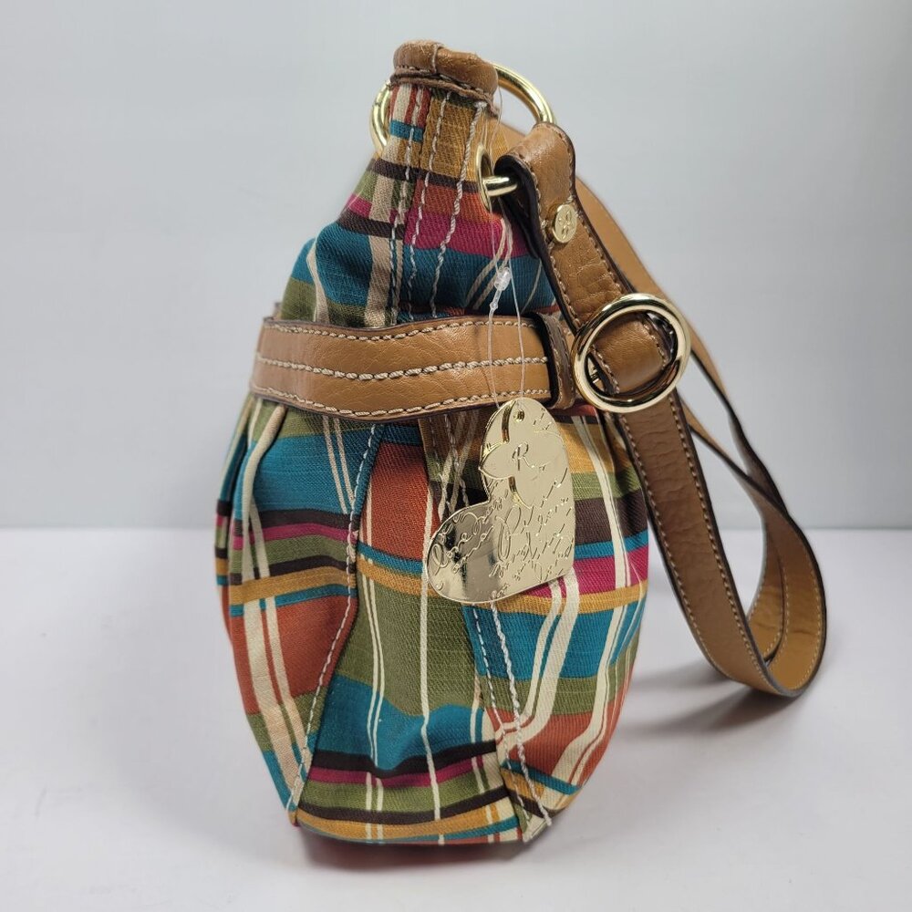 Vintage Relic by Fossil Plaid Multicolor Striped Crossbody Bag - Picture 4 of 12